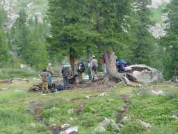 Camp at Buibinskoye lake 